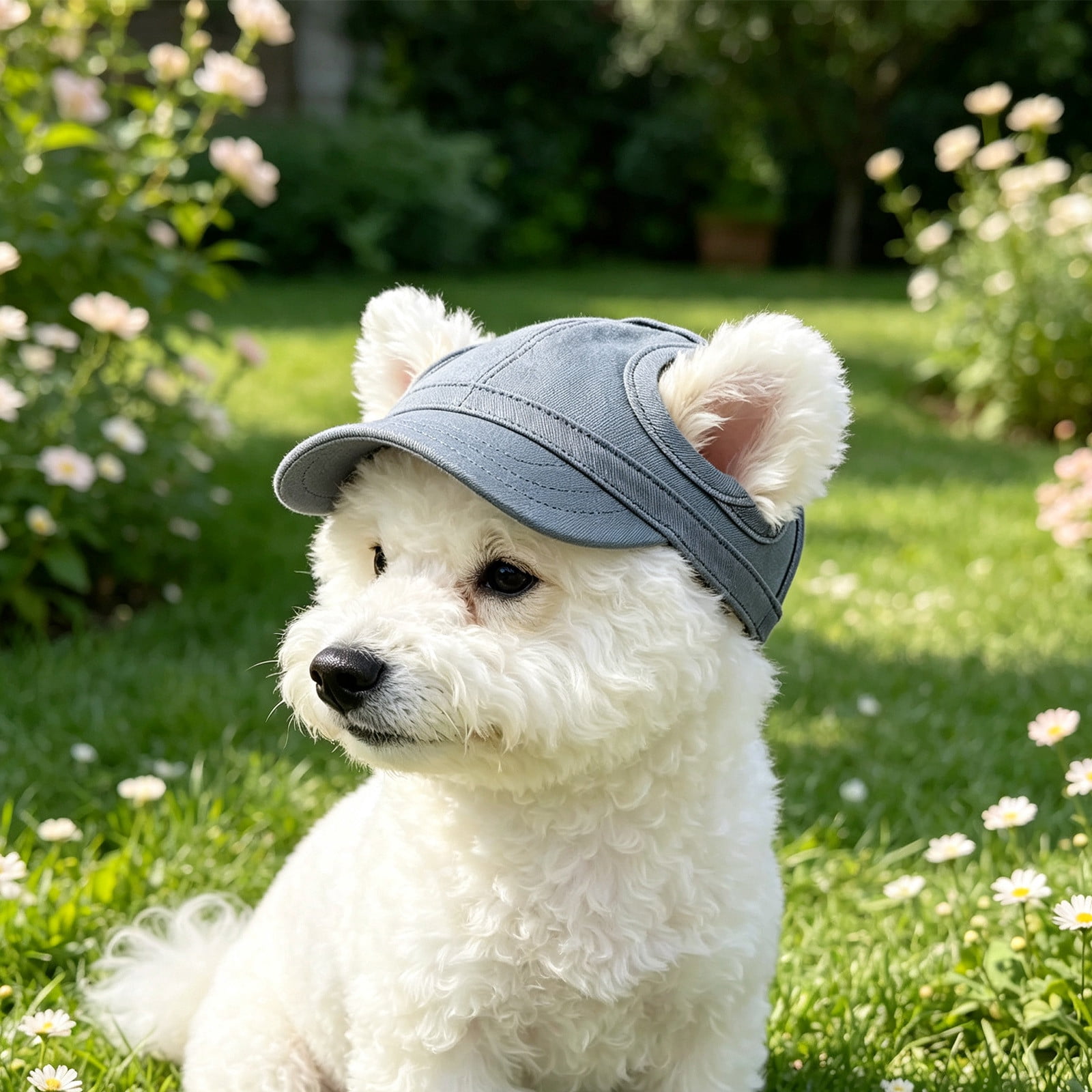 Dongrere Dog Sun Visor Cap, Ear Hole Pet Baseball Hat, Outdoor Hat for ...