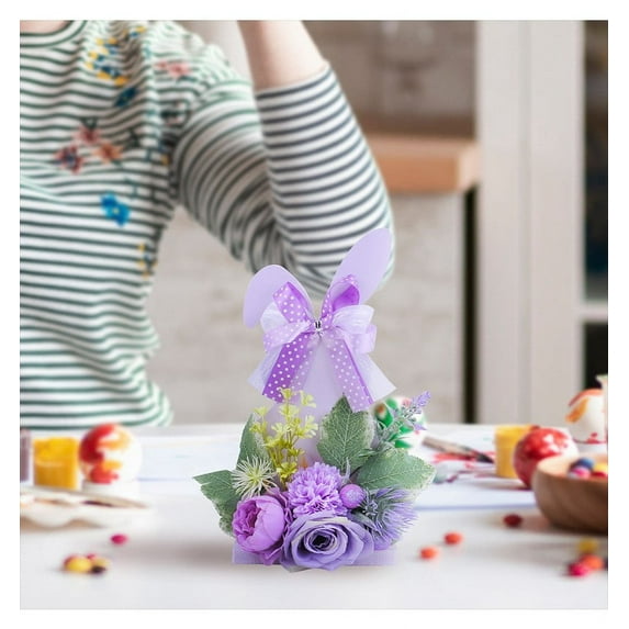 Dongrere Easter Decorations, Centerpiece Signs, Wooden Decor, Tabletop Party, Spring Summer Holiday, Multicolor, 1 Count