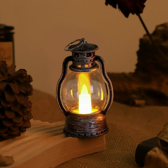 Dongrere Electronic Flameless Tea Light Candle Mini Oil-lamp for Christmas & Holiday Decor, Battery-Operated Night Light for Home Ambiance