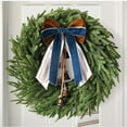 thumbnail image 1 of Dongrere Front Door Wreath for Winter & Spring Christmas Wreaths for Front Door Artificial Plants Decor for Wall Outdoor Home Holiday Xmas Decor, 1 of 8