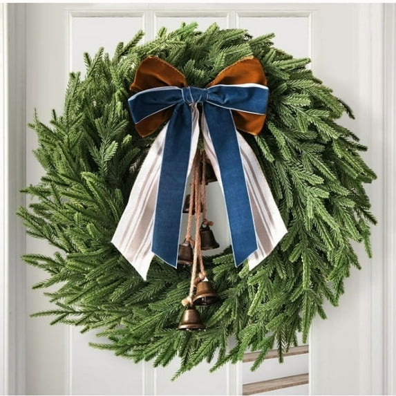 Dongrere Front Door Wreath for Winter & Spring Christmas Wreaths for Front Door Artificial Plants Decor for Wall Outdoor Home Holiday Xmas Decor