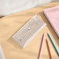 thumbnail image 1 of Dongrere Glitter Clear Snap Pencil Case, Envelope Style Transparent Sparkle Stationery Bag for College Home Office Pen Makeup Storage, Clear, 1 of 6