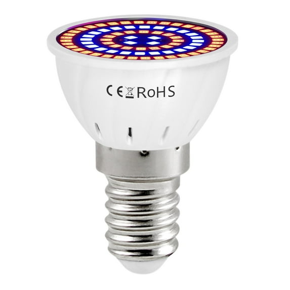 Dongrere Grow-lights for Indoor Plants LED Light Bulbs with E14 for Indoor Houseplants Plant Lamp for Seed-starting