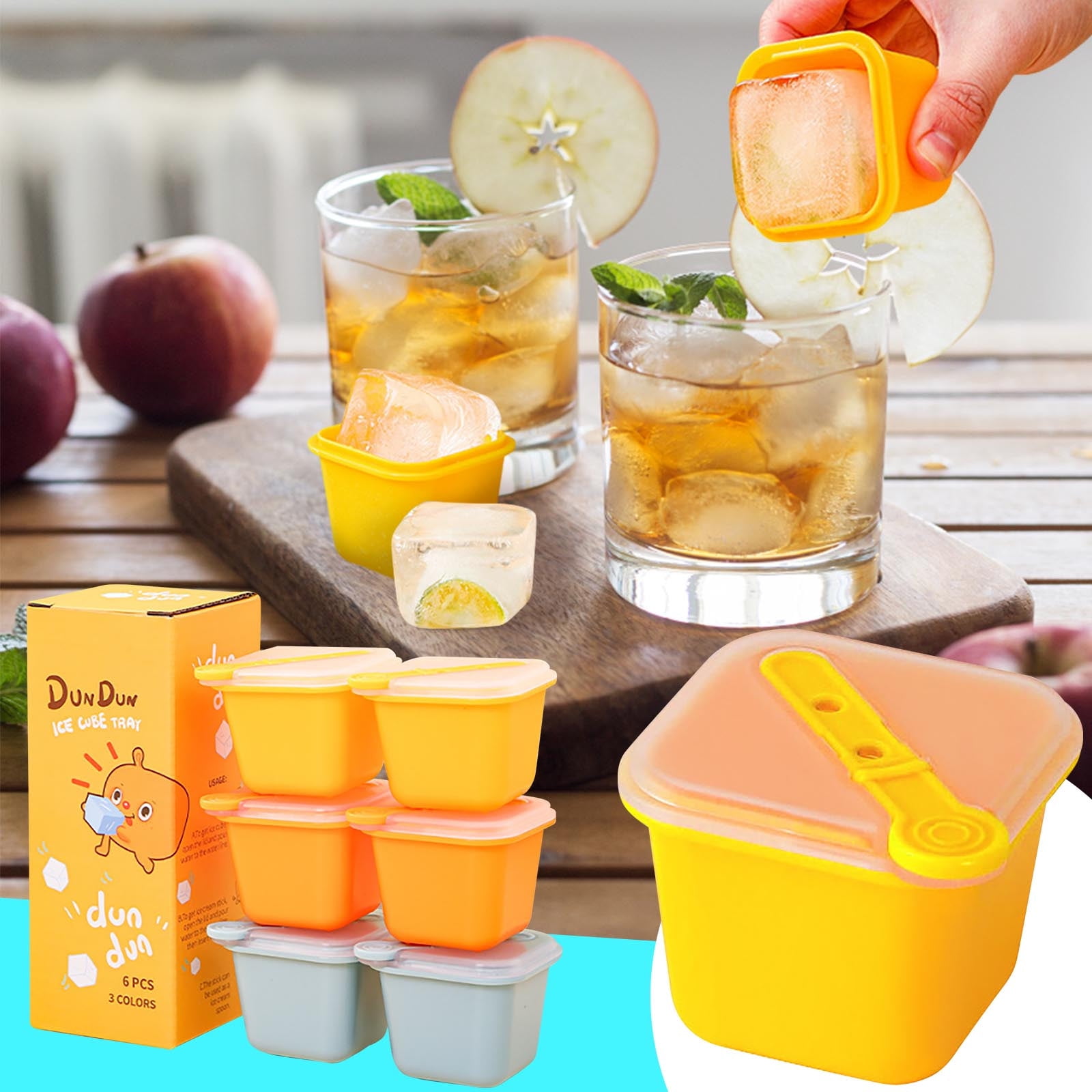 Dongrere Ice Making Compartment for Summer DIY Ice Container Small Box ...