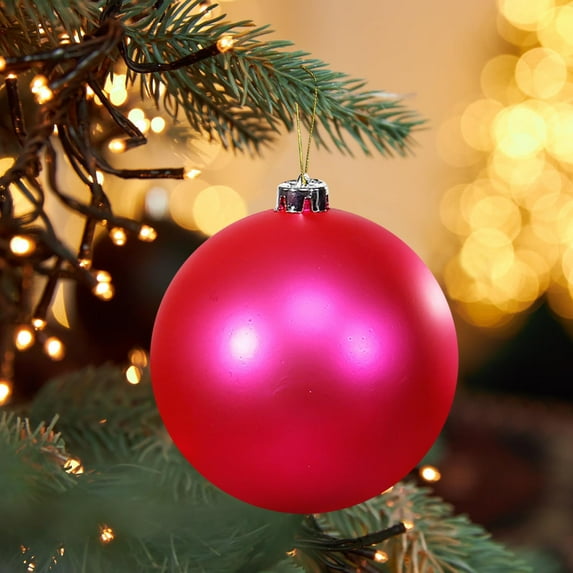 Dongrere Lightweight 6In Christmas Ornaments for Christmas Tree Topper Hanging Christmas Balls Ornaments for Windows & Trees