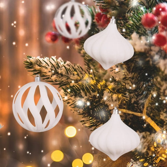 Dongrere Lightweight Christmas Balls Soft Ornaments for Xmas Tree 2Pcs Hanging Ornaments for Christmas Tree Decorations