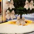 thumbnail image 1 of Dongrere Linen Wreath Bow 4Pcs Small Bow for Christmas Tree Decorations, 1 of 6