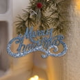 thumbnail image 1 of Dongrere Merry Christmas Letter Sign for Christmas Tree 4.1x7.8 Inch Glitter Plastic Merry Christmas Hanging Craft Ornament for Holiday Wreath Home Door Decor, Blue, 1 of 6