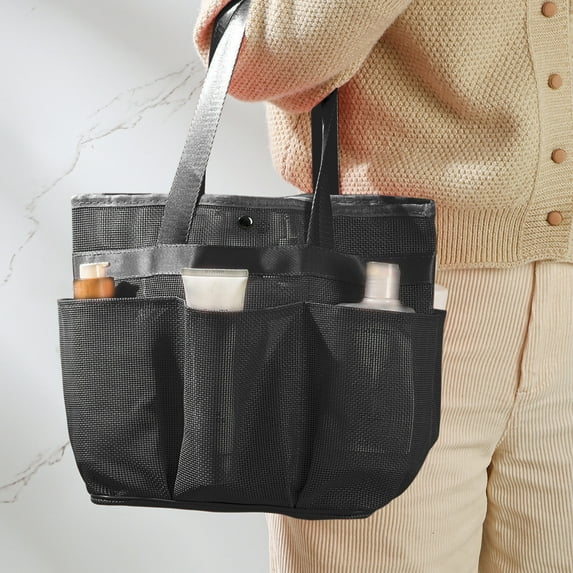 Dongrere Mesh Shower Caddy Handheld Shower Organizer with Multi-Pocket Portable Tote Bag for Toiletry, Bathroom, Camp, Gym