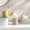 thumbnail image 1 of Dongrere Plastic Coffee Mug, Solid Color Tea Cup with Handle, Simple Drinkware Cup for Home, Office and Cafe Use, 3.3x3.6 Inch, Gray, 1 of 6