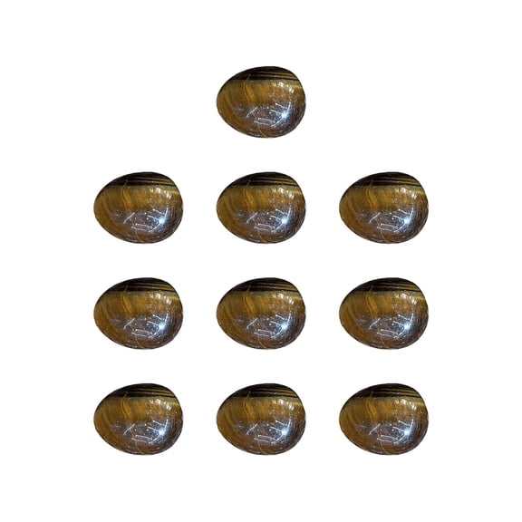 Dongrere Polished Rocks 10Pcs Mini Crystal Egges Pocket Crystal Rocks for Easter Decorations, Everyday decorations, Gifts for Friend , Birthday Gifts