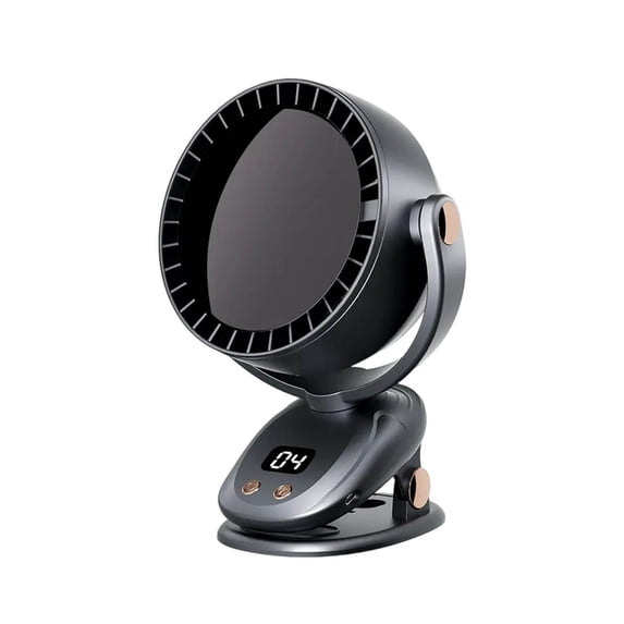 Dongrere Rechargeable Personal Fan 6-Speed Rechargeable Bladeless Clip Fan with Automatic Shaking Head - Desk Fan for Office, Home and Family Use