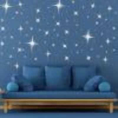 Dongrere Reflective Star Wall Stickers Self-adhesive Mirror Stickers Decorative Wall Stickers Decoration for Living Room, Bedroom 42Pcs