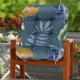 thumbnail image 1 of Dongrere Set of 2 Thick Outdoor Chair Cushions 17x17 & 17x21 inch - Printed Outdoor Seat Cushions for Garden, Lawn, Porch Furniture, 1 of 6