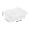 thumbnail image 1 of Dongrere Small Food Container - Rectangle Mini Sealed Bento Box Portable Clear Storage Box for Snacks and Food, 3.3x2.5x1.2 Inch, 1 of 9