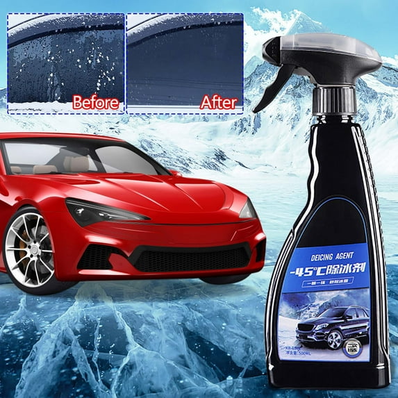 Dongrere Snow Melter Winter Deicing Agents for Car Ice Remover Glass Frosting Ice Prevention Car Window Deicer Snow Remover Defroster 500ml