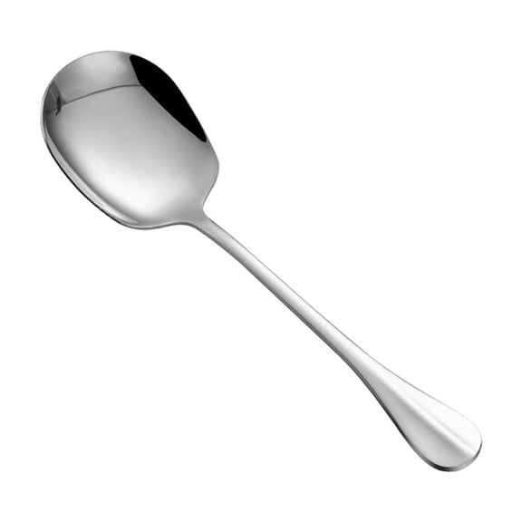 Dongrere Square Head Spoon, Stainless Steel Large Serving Spoon, Thick Heavy Spoon for Restaurant Kitchen, 8x2.4 Inch