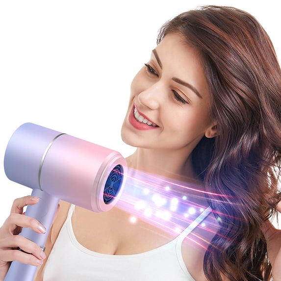 Dongrere Travel Hair Dryer Lightweight 700W Dryer with Folding Handle & 2 Styling Combs for Home and Outings