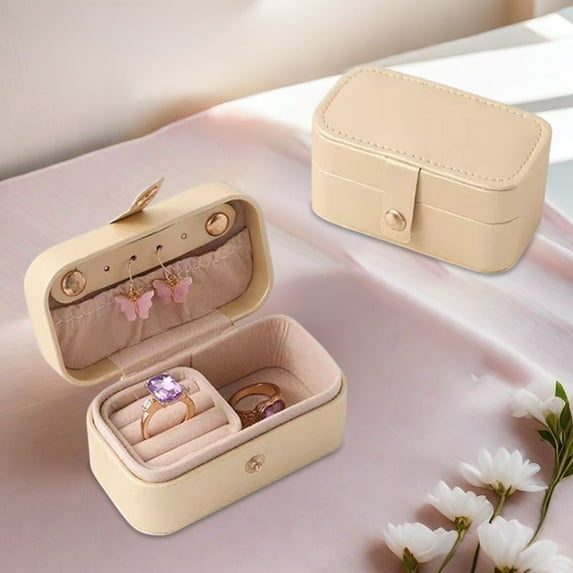 Dongrere Travel Jewelry Case Portable Jewelry Organizer Jewelry Pouch for Earrings, Rings, Bracelets