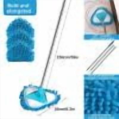 Dongrere Wall Cleaner Household Wall Cleaner Triangle Mop with Splicing Bar Rotating Cleaning Mop for Window, Glass, Tile