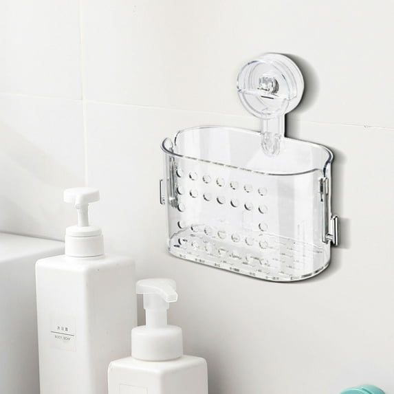 Dongrere Wall-mounted Shelf, Paper Towel Holder for Toilet, Transparent Storage Box for Bathroom, Washbasin Storage