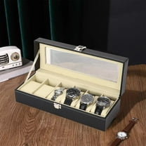 Dongrere Watch Box for Men Travel Watch Case Shockproof Protection Box for 1-6 Mechanical & Smart Watches