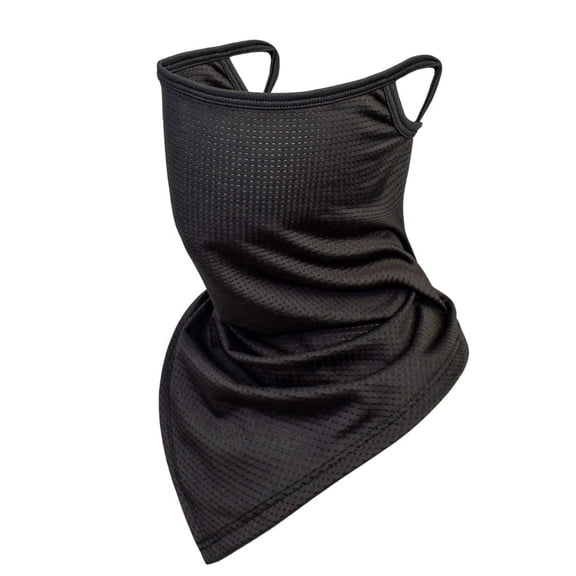 Dongw Mesh Hanging Ear Neck Gaiter, Breathable UV Protection Triangle Face Cover for Motorcycle Cycling Fishing