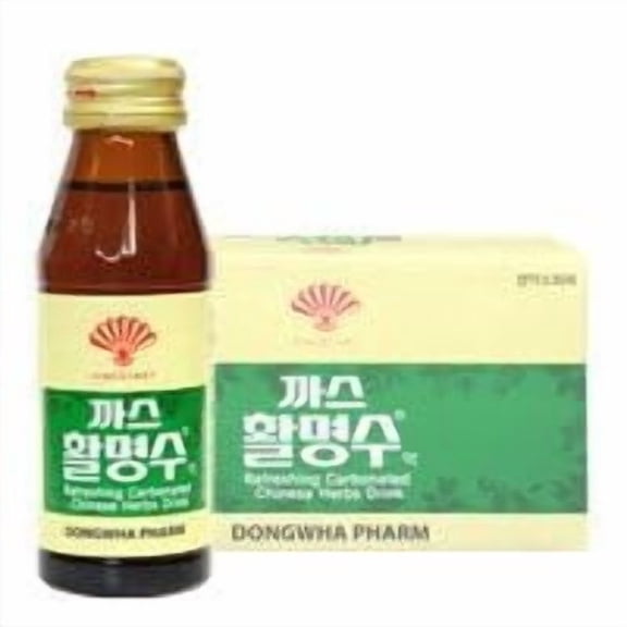 Dongwha Whal Myung Su Traditional Korean Carbonated Soft Drink, 75ml Glass Bottles (Pack of 10)