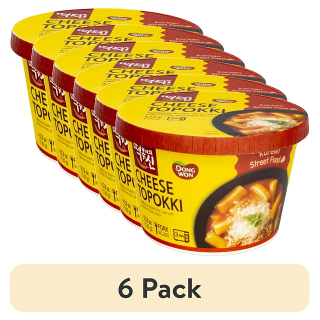(6 pack) Dongwon Cheese Topokki Cup, 4.23 Oz - Walmart.com