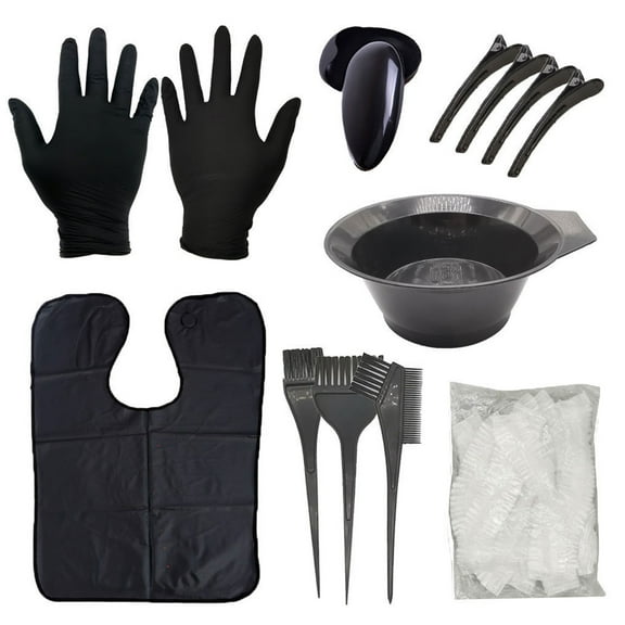Dongyi 14-Piece Salon-Grade Hair Dye Tool Kit with Non-Slip Bowl, Brush & Cape for Bleaching, Tinting & DIY Coloring