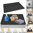 thumbnail image 1 of Dongyi 26x18 Inch Silicone Washer Dryer Top Cover - Non-Slip Waterproof Protector Mat with Lint Trap Hole, Fits Most Top-Load Machines (Black), 1 of 12