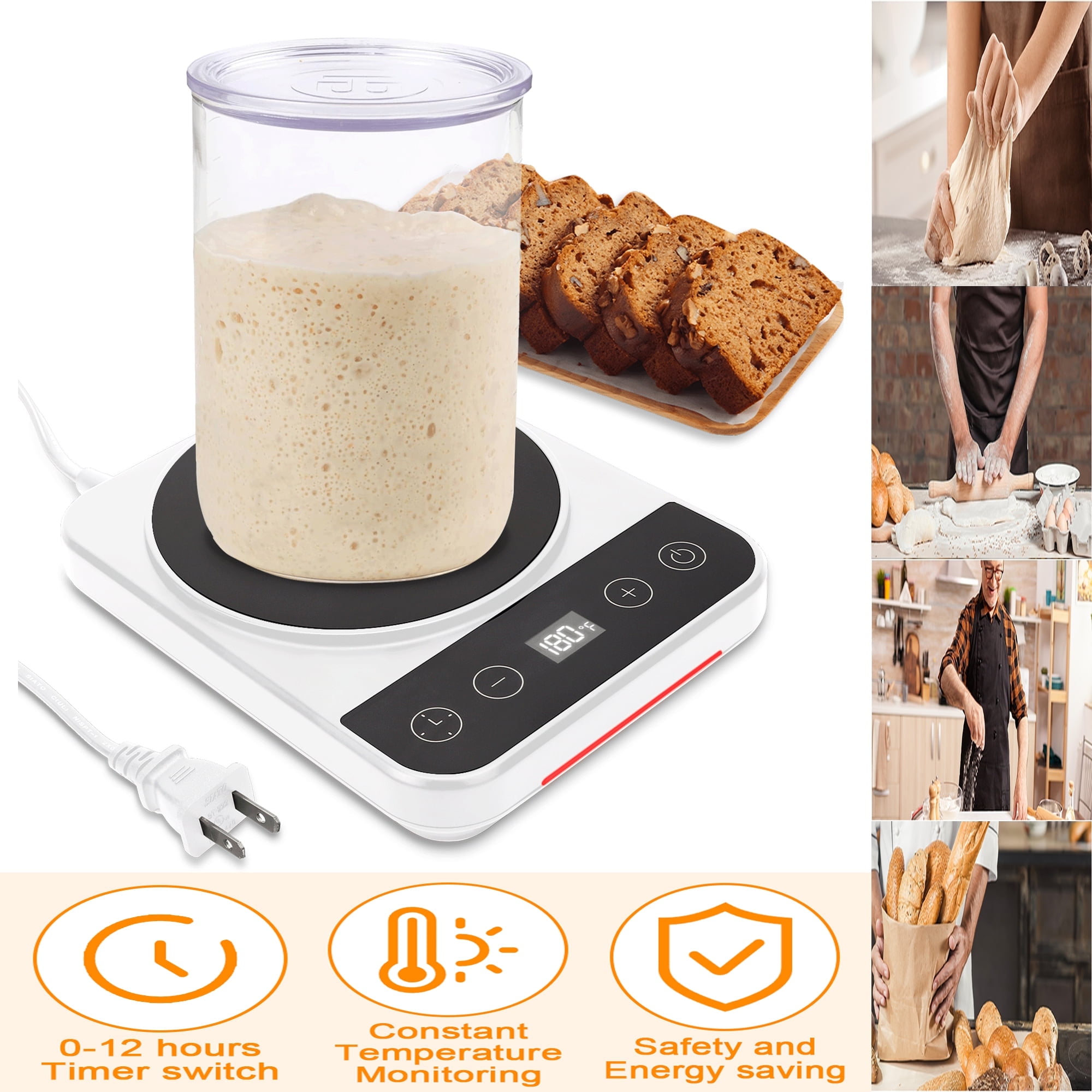 Sourdough Starter Warmer – Adjustable Temp & Timer For Perfect Fermentation