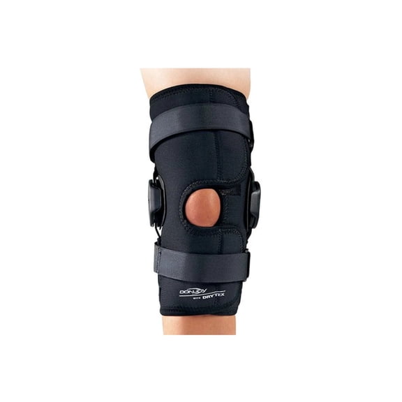 Donjoy Deluxe Hinged Knee Wrap Drytex Sleeve Open Popliteal (X-Large)