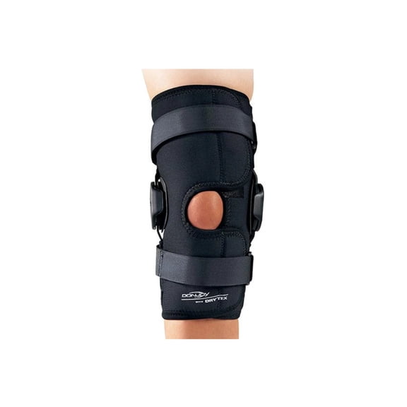 Donjoy Deluxe Hinged Knee Wrap Drytex Sleeve Open Popliteal (X-Large)