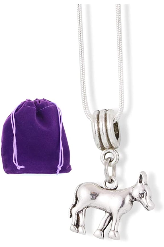 Donkey Ass Necklace | Animal Charm Snake Chain Necklace
