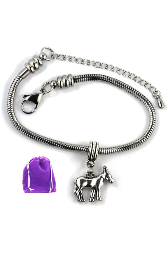 Donkey Bracelet | Stainless Steel Snake Chain Bracelet