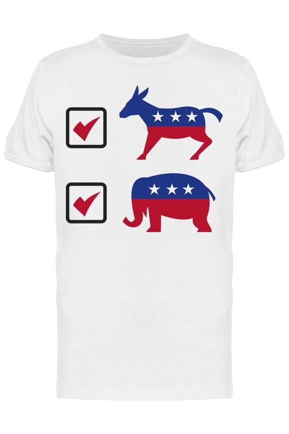 Donkey Elephant Mascot T-Shirt Men -Image by Shutterstock, Male Large