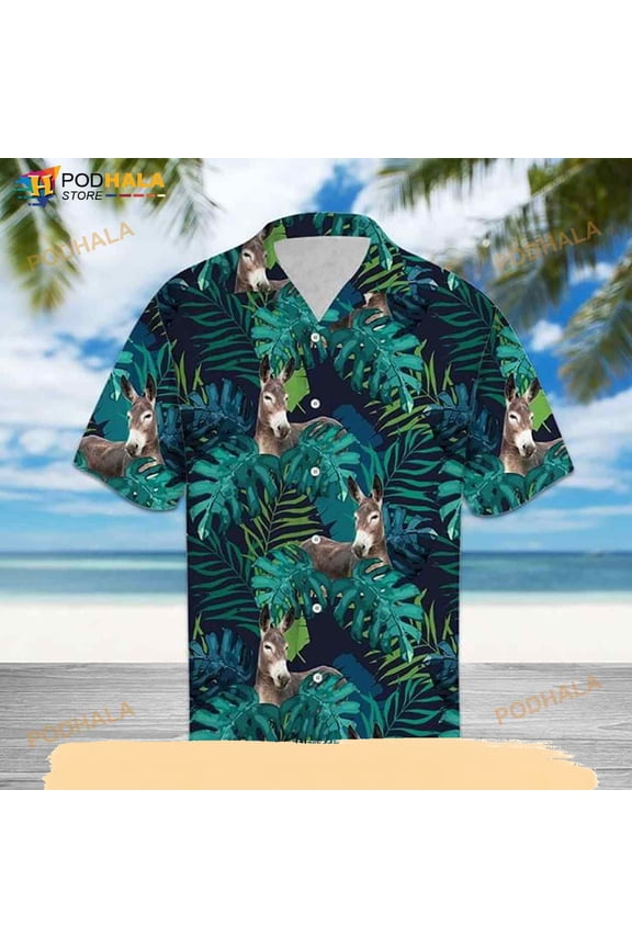 Donkey Funny Hawaiian Shirt