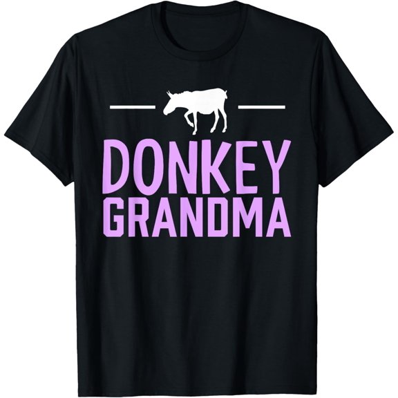 Donkey Grandma Lover Women Donkeys Animal Donkey Grandmother T-Shirt