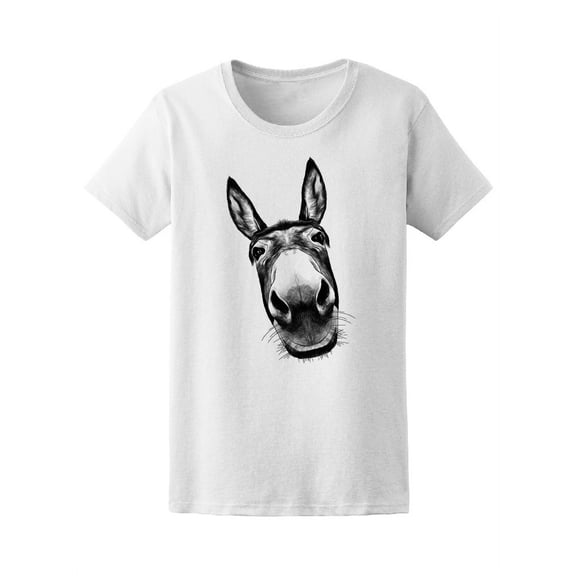 Donkey Head Funny T-Shirt Men -Image by Shutterstock, Male x-Large