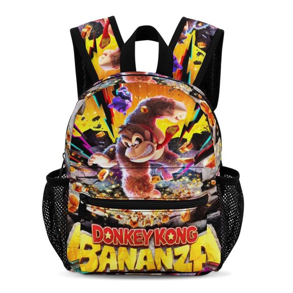 Donkey Kong Backpack 13 Inch Bookbag Casual Daypack Travel Backpacks for Work Hiking Camping
