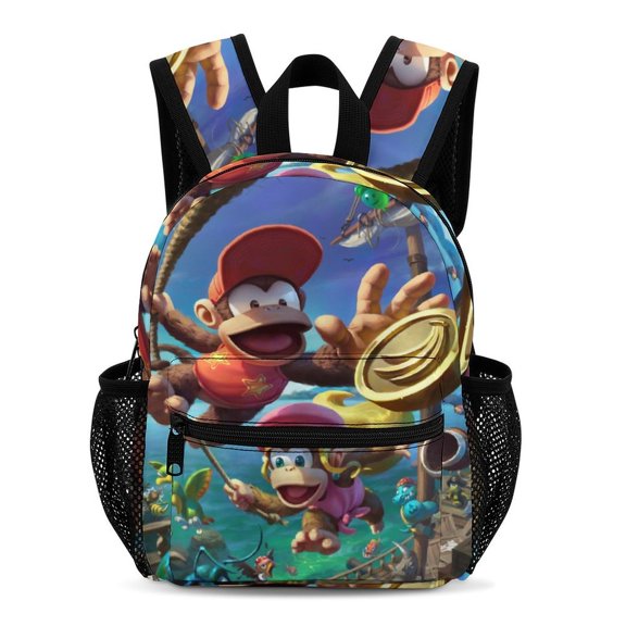 Donkey Kong Backpack 13 Inch Bookbag Casual Daypack Travel Backpacks for Work Hiking Camping