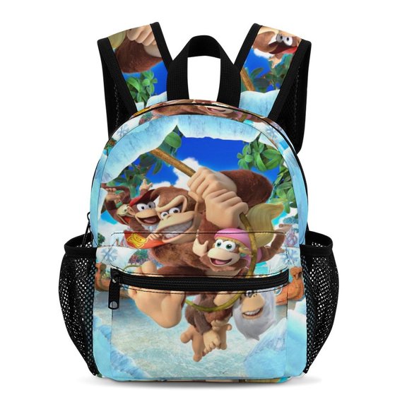 Donkey Kong Backpack 13 Inch Bookbag Casual Daypack Travel Backpacks for Work Hiking Camping