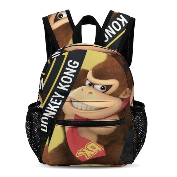 Donkey Kong Backpack 13 Inch Bookbag Casual Daypack Travel Backpacks for Work Hiking Camping