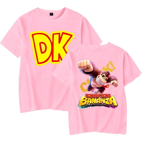 Donkey Kong Bananza Merch Hot Games T-shirt Unisex Fashion Round Neck Short Sleeve Top