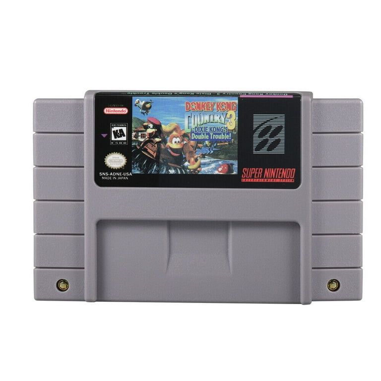 Pafox Donkey Kong Country 3, SNES USA Cartridge, Super