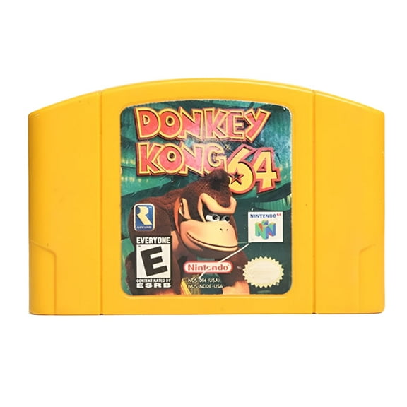 Donkey Kong - N64 Video Game for Nintendo 64 - Yellow Game Pak with Box