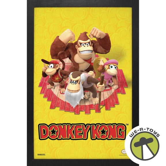 Pyramid America Donkey Kong DK & Friends Framed Print 1 Each
