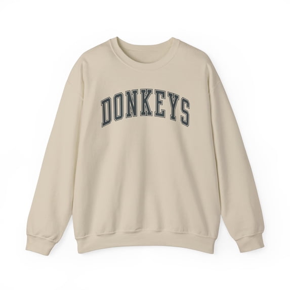 Donkey Lover Mule Sweatshirt Gifts Crew Neck Shirt Long Sleeve Unisex