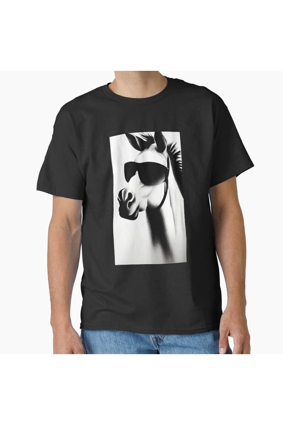 Donkey Out For A Lunch Funny Farm Animal Mule Lover Gift Top Unisex T-Shirt , up to Size 5XL